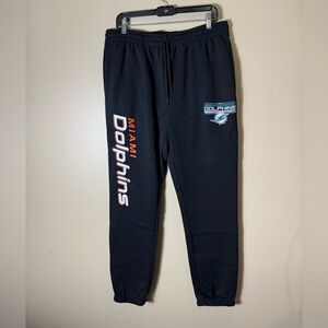 Miami Dolphins NFL Jogger Sweatpants Ultra Game Mens Large NWT